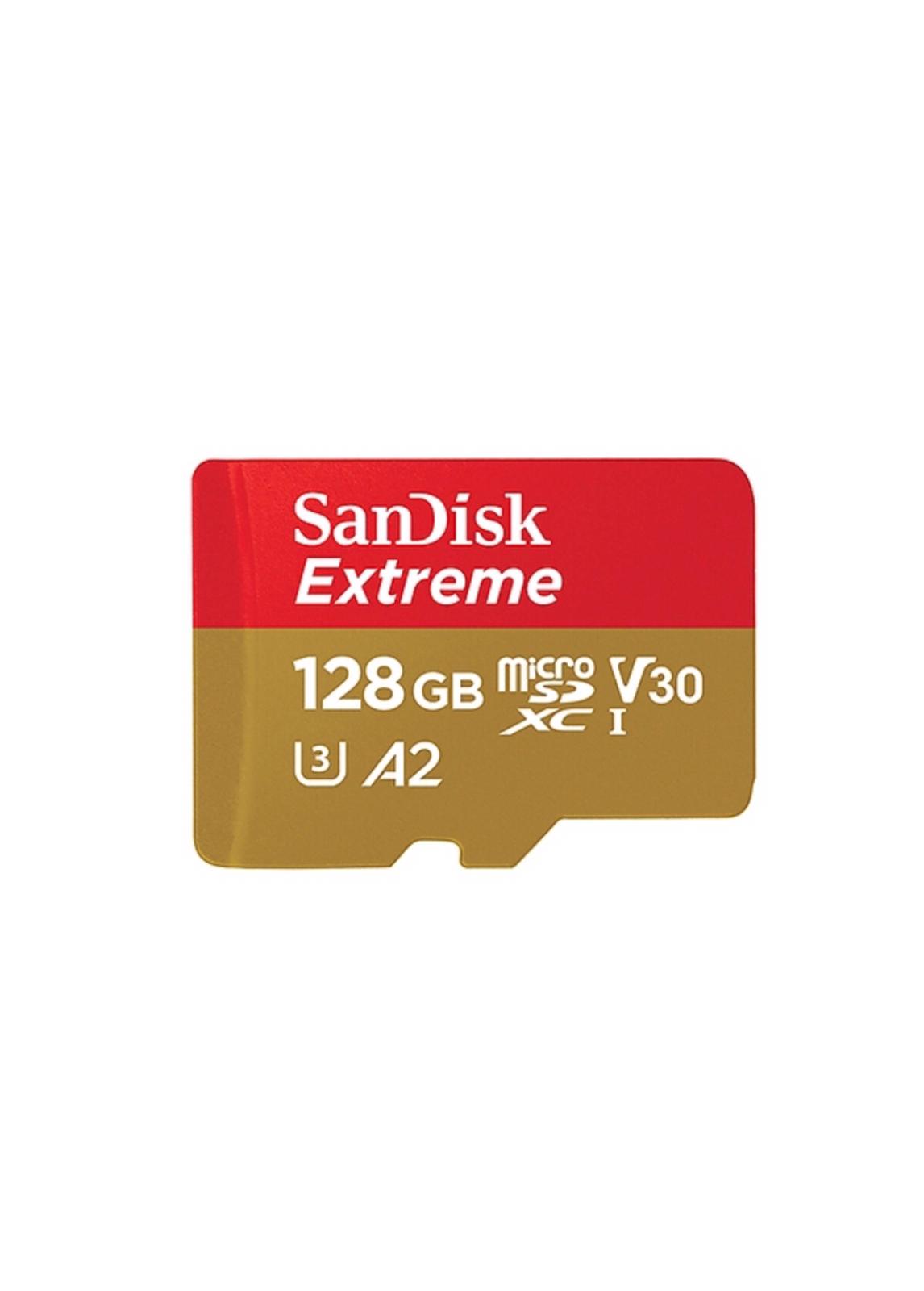 כרטיס זכרון sandisk extreme plus 128
